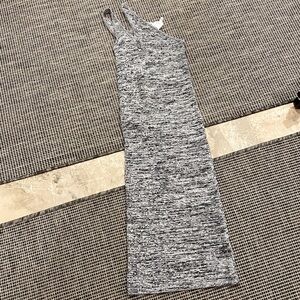 Remain by Birger Christensen, one shoulder bodycon heathered black/gray dress, 8